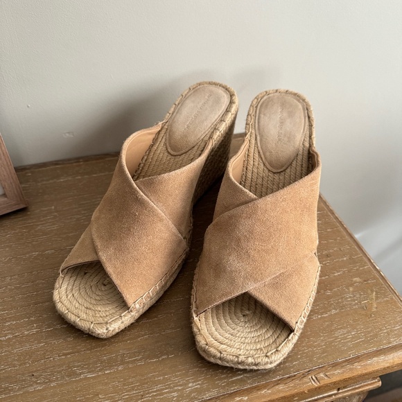 Banana Republic Tan Suede Wedges - Picture 1 of 5